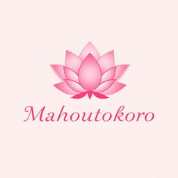 A logo design featuring a beautifully detailed lotus flower, with elegant and flowing lines