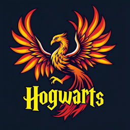A logo featuring a majestic phoenix rising, symbolizing renewal and strength, incorporated into the design