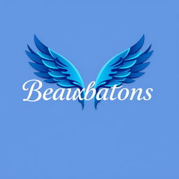 A logo featuring a pair of elegant wings, symbolizing grace and beauty, with the word "Beauxbatons" prominently displayed in a stylish, flowing font