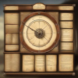 A high-resolution screenshot of a user interface for a Historical Time Travel Simulator