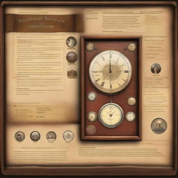 A high-resolution screenshot of a user interface for a Historical Time Travel Simulator