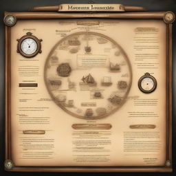 A high-resolution screenshot of a user interface for a Historical Time Travel Simulator