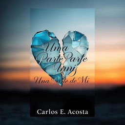 A captivating book cover design for a novel titled 'Una Parte de Mi' by Carlos E