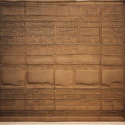 A high-definition photograph capturing the textured walls of the ancient Babylonian civilization