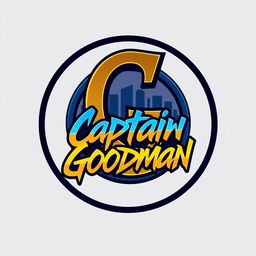 A sleek and modern emblem design for a rap artist named Captain Goodman