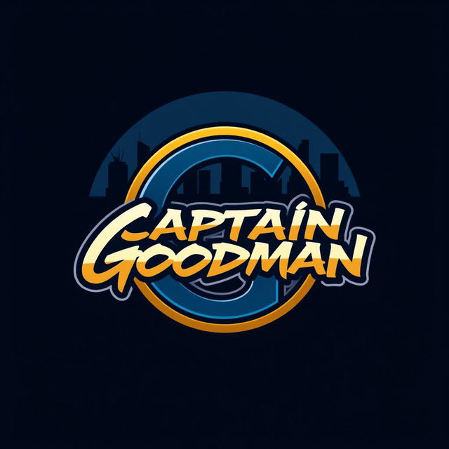 A sleek and modern emblem design for a rap artist named Captain Goodman