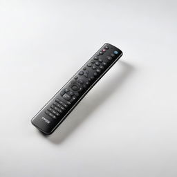 A high-resolution photograph of a modern remote control