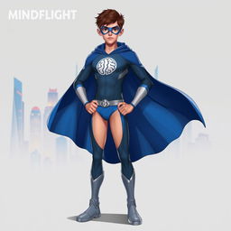 A superhero character concept for 'Mindflight', a 14-year-old boy named Liam Cruz residing in Nova City