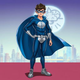A superhero character concept for 'Mindflight', a 14-year-old boy named Liam Cruz residing in Nova City