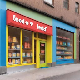 A high-quality photograph featuring a Tedi store