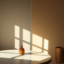 Adjust the lighting on an image to create a warmer and more inviting atmosphere