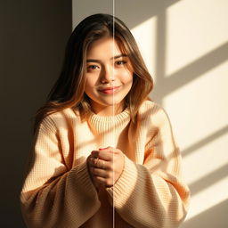 Adjust the lighting on an image to create a warmer and more inviting atmosphere