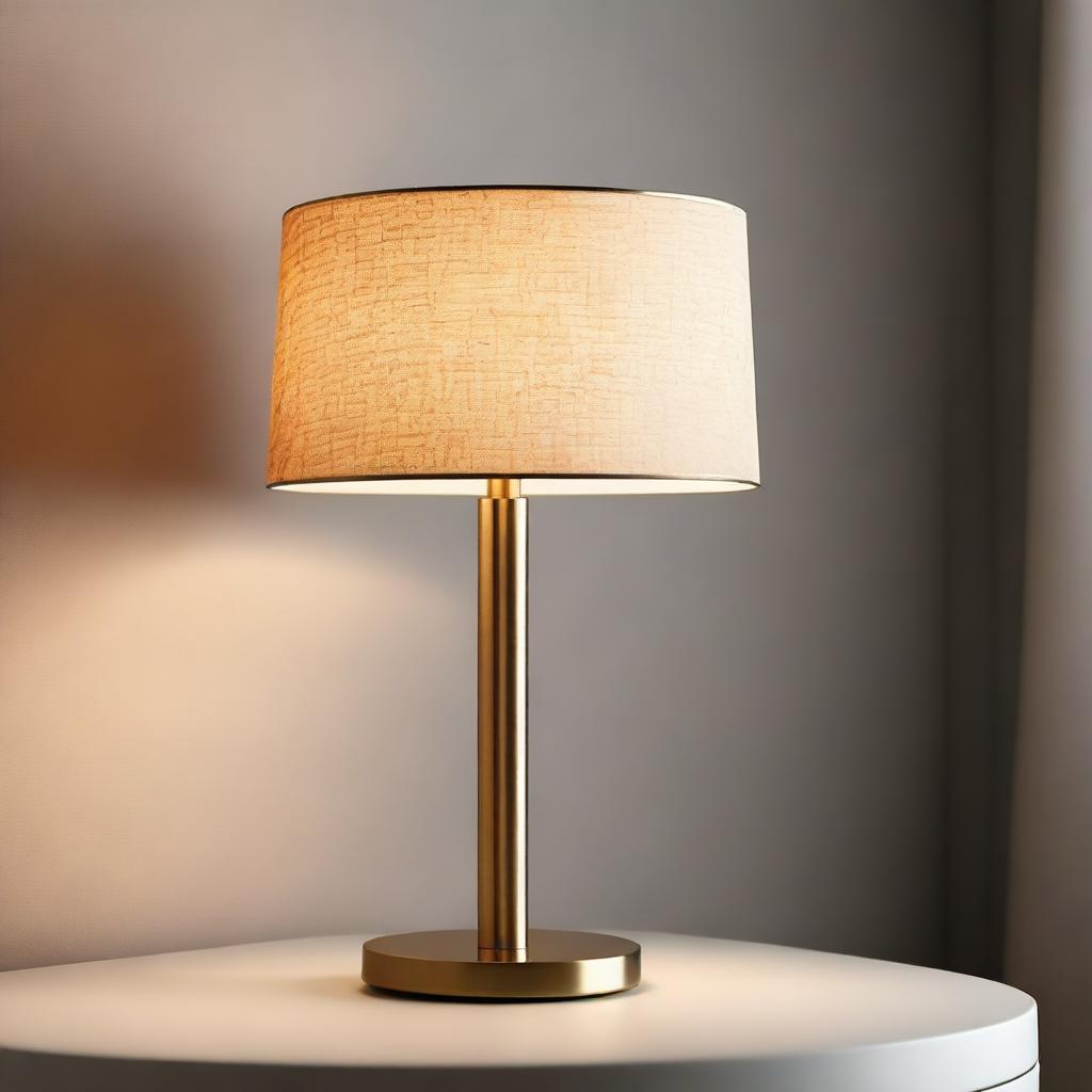 A high-resolution photograph of a stylish table lamp