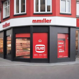 A high-resolution photograph capturing the exterior of a Müller store