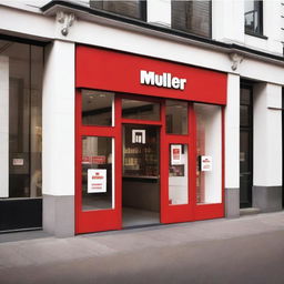 A high-resolution photograph capturing the exterior of a Müller store