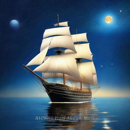 This is a highly detailed digital art image for a book cover titled 'Voyage 2024'