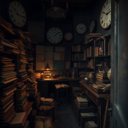 Victor’s secluded study space at Ingolstadt University, an intense and claustrophobic atmosphere