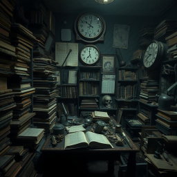 Victor’s secluded study space at Ingolstadt University, an intense and claustrophobic atmosphere