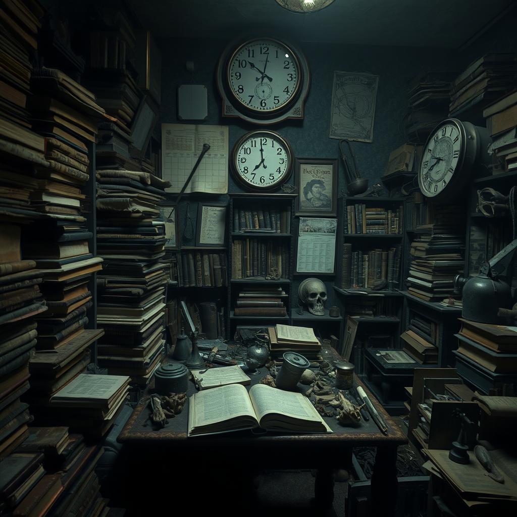 Victor’s secluded study space at Ingolstadt University, an intense and claustrophobic atmosphere
