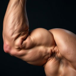 A well-defined, muscular arm showcasing enhanced vascularity and attractive contours