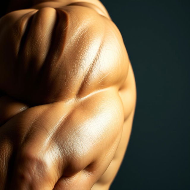 A well-defined, muscular arm showcasing enhanced vascularity and attractive contours