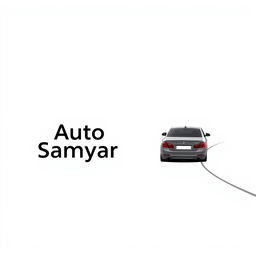 A minimalistic logo design for a car brand named 'Auto Samyar'