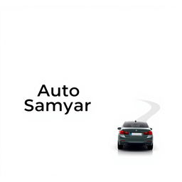 A minimalistic logo design for a car brand named 'Auto Samyar'
