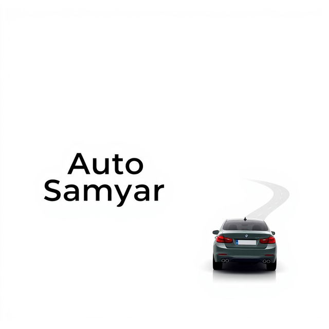 A minimalistic logo design for a car brand named 'Auto Samyar'