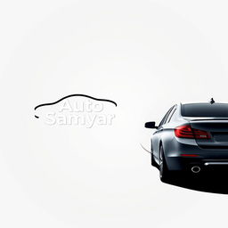 A minimalistic logo design for a car brand named 'Auto Samyar'