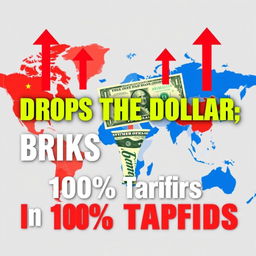 A headline-style graphic that captures the tension of the geopolitical landscape