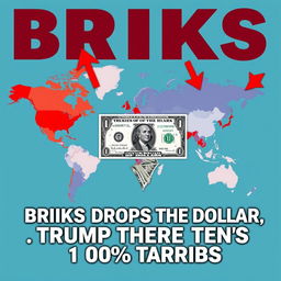 A headline-style graphic that captures the tension of the geopolitical landscape