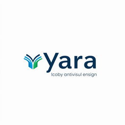 A sleek and modern logo design for an educational consulting team named 'Yara'