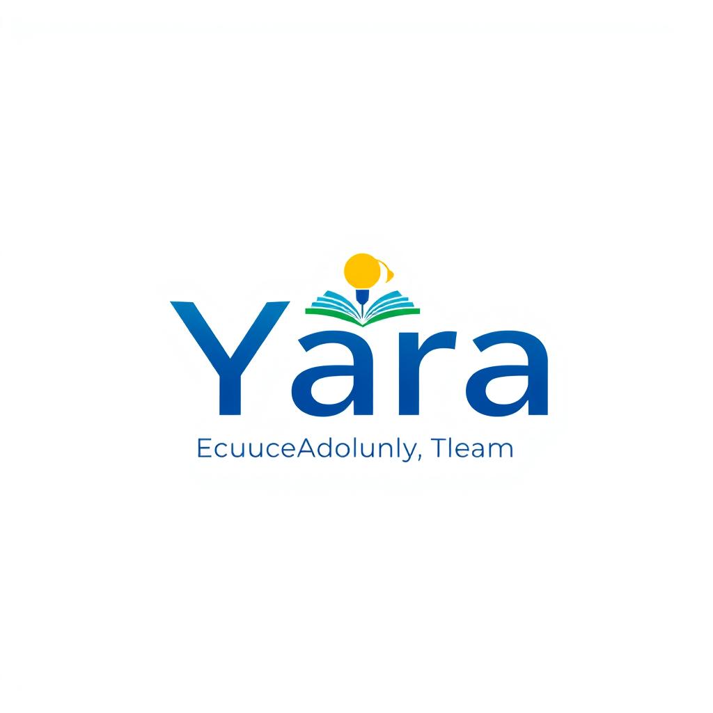 A sleek and modern logo design for an educational consulting team named 'Yara'