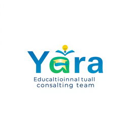 A sleek and modern logo design for an educational consulting team named 'Yara'