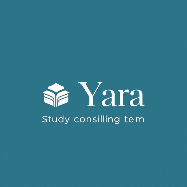 A clean and modern logo design specifically for a study consulting team named 'Yara'