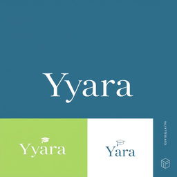 A clean and modern logo design specifically for a study consulting team named 'Yara'
