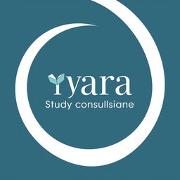 A clean and modern logo design specifically for a study consulting team named 'Yara'