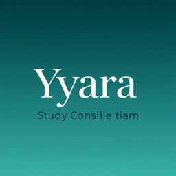 A clean and modern logo design specifically for a study consulting team named 'Yara'