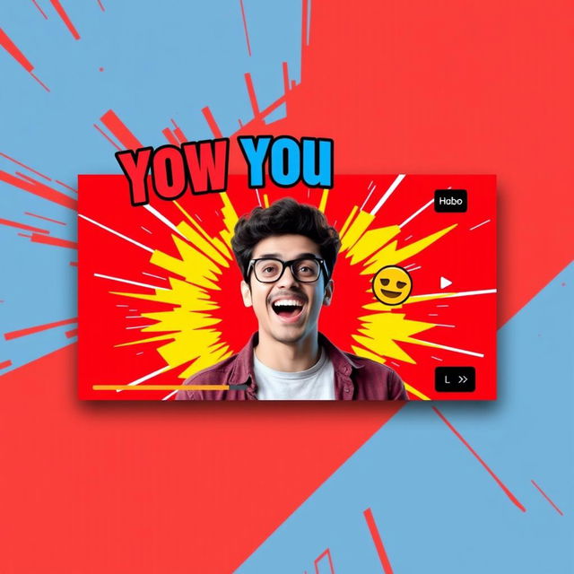 A vibrant and eye-catching YouTube thumbnail featuring a striking background with bold colors that capture attention