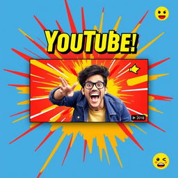 A vibrant and eye-catching YouTube thumbnail featuring a striking background with bold colors that capture attention