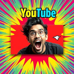 A vibrant and eye-catching YouTube thumbnail featuring a striking background with bold colors that capture attention