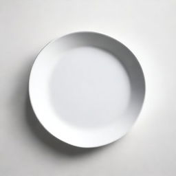 A high-quality digital image capturing a pristine white plate