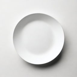 A high-quality digital image capturing a pristine white plate