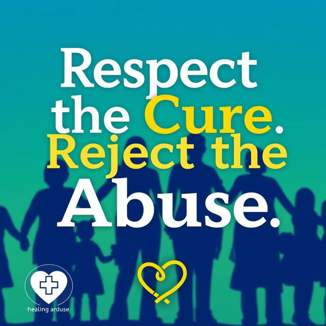 A motivational poster featuring the slogan 'Respect the Cure, Reject the Abuse' prominently displayed