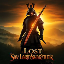 A dramatic movie poster for "The Lost Swordmaster" depicting a mysterious and skilled swordsman in an ancient setting
