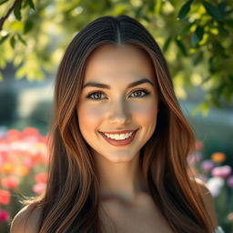 A beautifully clear image of a woman with a stunning, fair complexion
