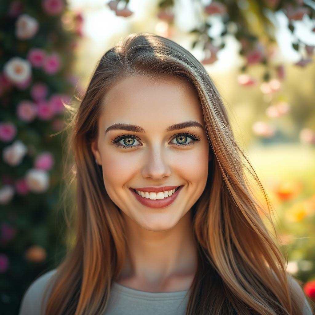 A beautifully clear image of a woman with a stunning, fair complexion