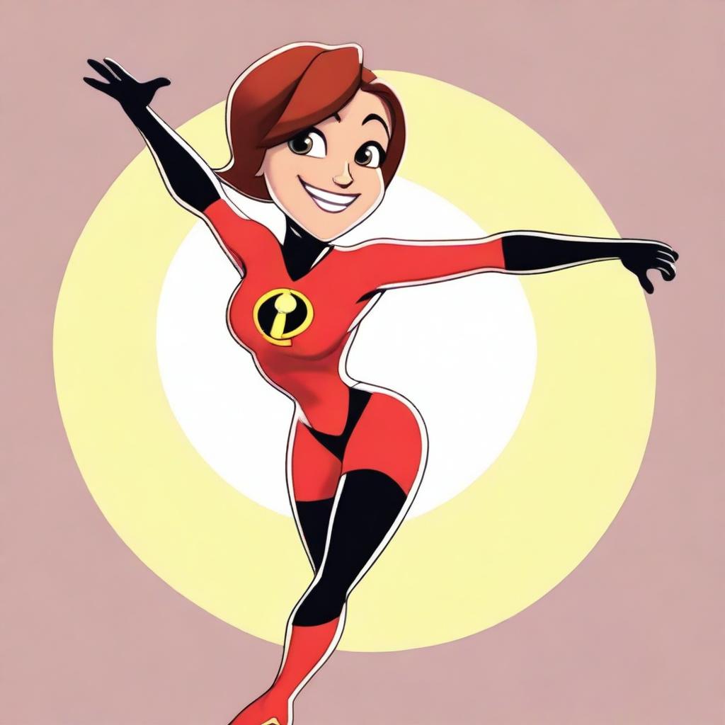 A high-quality, cartoon-style image of Helen Parr, also known as Elastigirl from The Incredibles