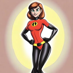 A high-quality, cartoon-style image of Helen Parr, also known as Elastigirl from The Incredibles