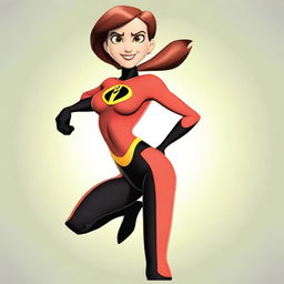 A high-quality, cartoon-style image of Helen Parr, also known as Elastigirl from The Incredibles